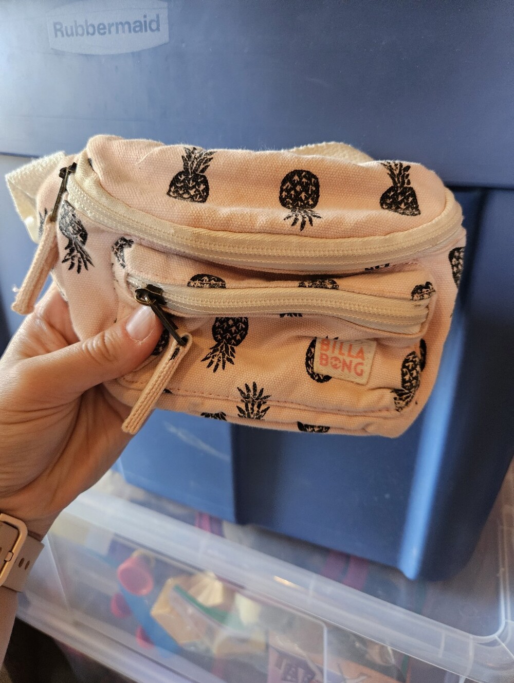 Kids Pink Pineapple Mini Belt Bag Billabong